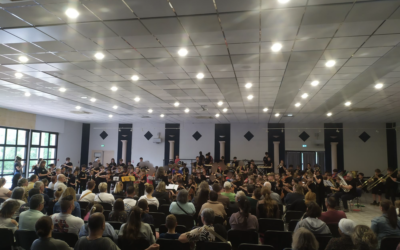 110 musiciens du CE1 à la 5ᵉ réunis dans le cadre d’une journée de rassemblement d’orchestres